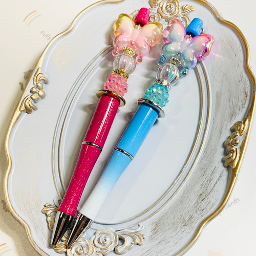 カスタムボールペン 蝶々 ハンドメイド ペン・筆記用具 Na-chan 通販  