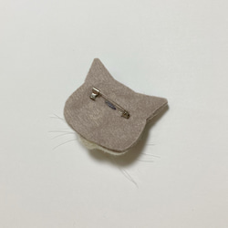 羊毛フェルト 猫ブローチ ラグドール 5枚目の画像