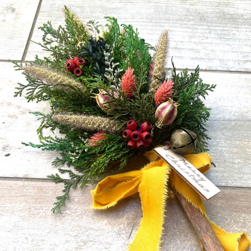 ご確認用 Merry christmas 静かな森のクリスマススワッグ 40cm