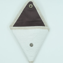 triangle coin　purse 【natural】 3枚目の画像