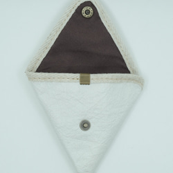 triangle coin　purse 【natural】 5枚目の画像