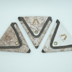 triangle coin　purse 【brown】 6枚目の画像