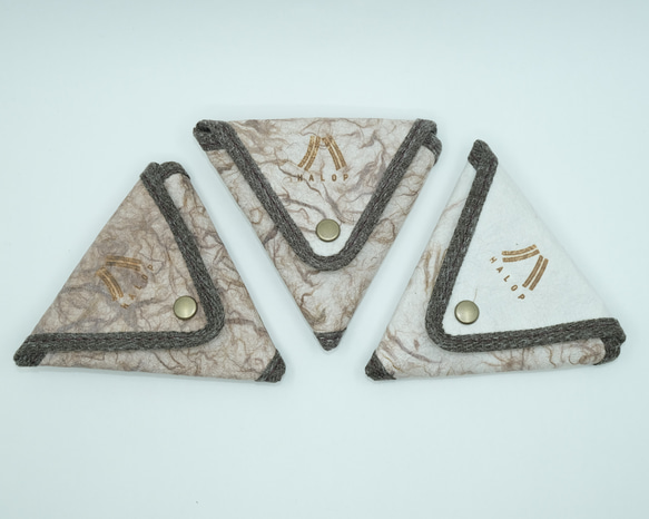 triangle coin　purse 【brown】 6枚目の画像