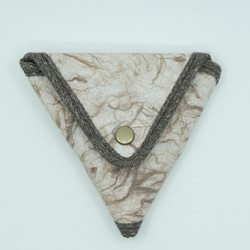 triangle coin　purse 【brown】 4枚目の画像