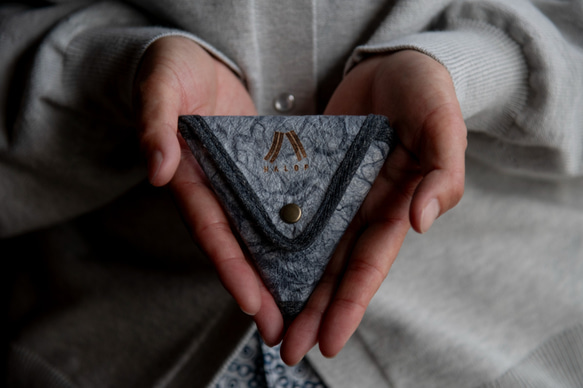 triangle coin　purse 【navy】 1枚目の画像