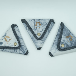 triangle coin　purse 【navy】 6枚目の画像