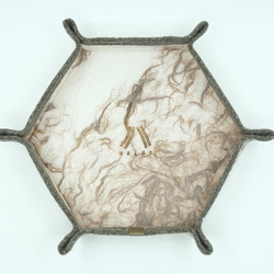 Hexagon tray【brown】 1枚目の画像