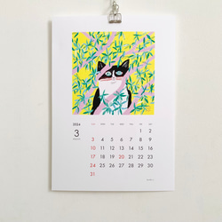 2024 にゃんこカレンダー 壁掛け 猫カレンダー 4枚目の画像
