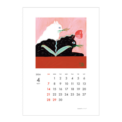 2024 にゃんこカレンダー 壁掛け 猫カレンダー 9枚目の画像