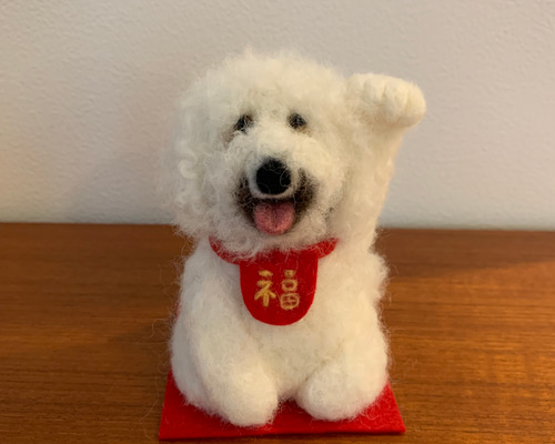 送料無料♡羊毛フェルトの招き犬 7d4d569df8d75933a56af7a03a2c2d