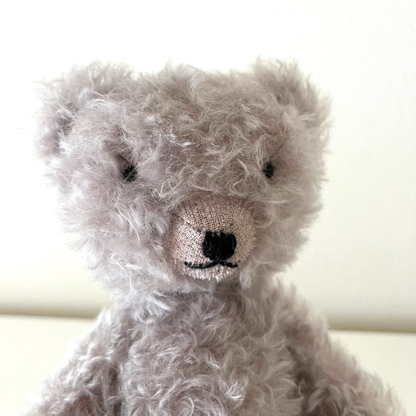 毛がカールしたテディベア 