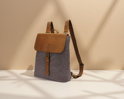 美品! VASCO メンズ大型リュック 肉厚レザー×キャンバス vasco ヴァスコ CANVAS × LEATHER ARMY RUCKSACK Type2