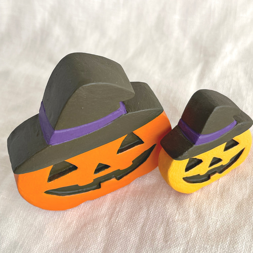 再販‼︎ ハロウィンオブジェ・・zucca かぼちゃ 2個セット