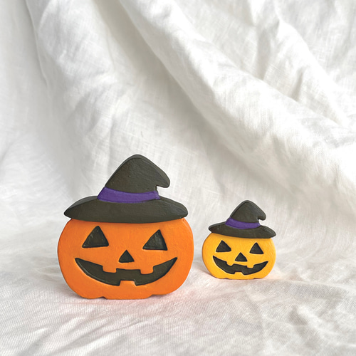 再販‼︎ ハロウィンオブジェ・・zucca かぼちゃ 2個セット