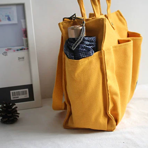 受注制作】帆布 キャンバスマルチトートバッグ ファスナー付き  