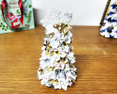 布リース*White Christmas☆*　ふわまるリース　クリスマス 0_443eabec94bf4c845057d6806e82