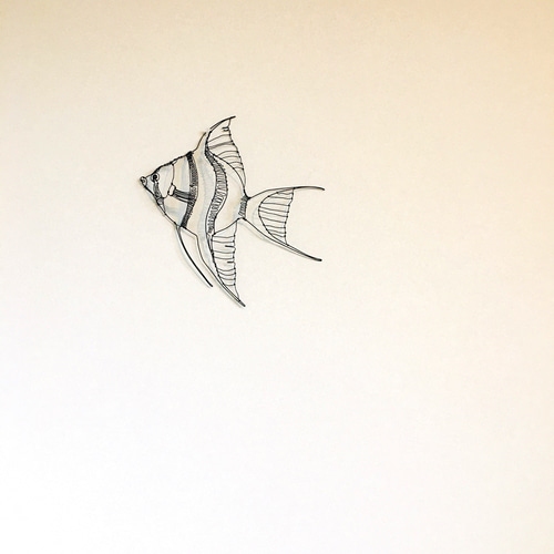 ワイヤーアート ワイヤークラフト 魚 さかな エンゼルフィッシュ【受注