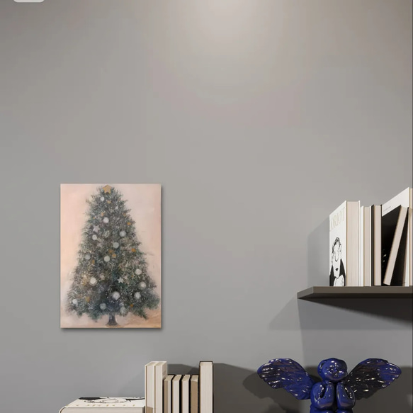 <受注制作品>きなりと金のクリスマスツリー/B5 7枚目の画像
