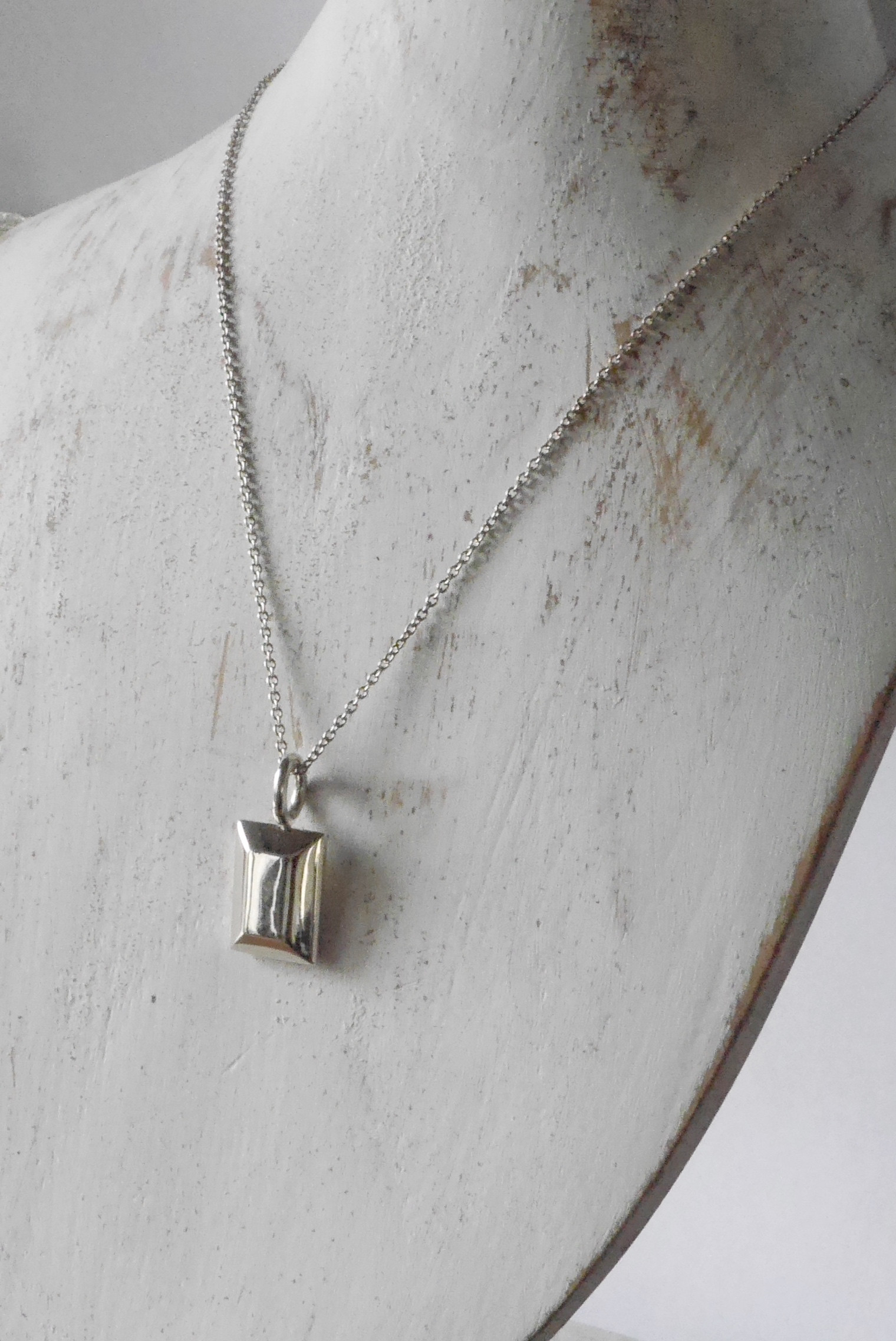 Rectangle necklace(sv)★長方形★スクエア★ネックレス