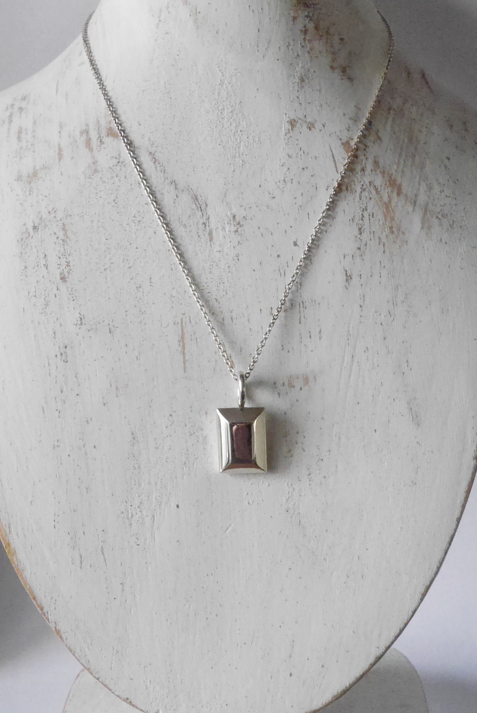 Rectangle necklace(sv)★長方形★スクエア★ネックレス