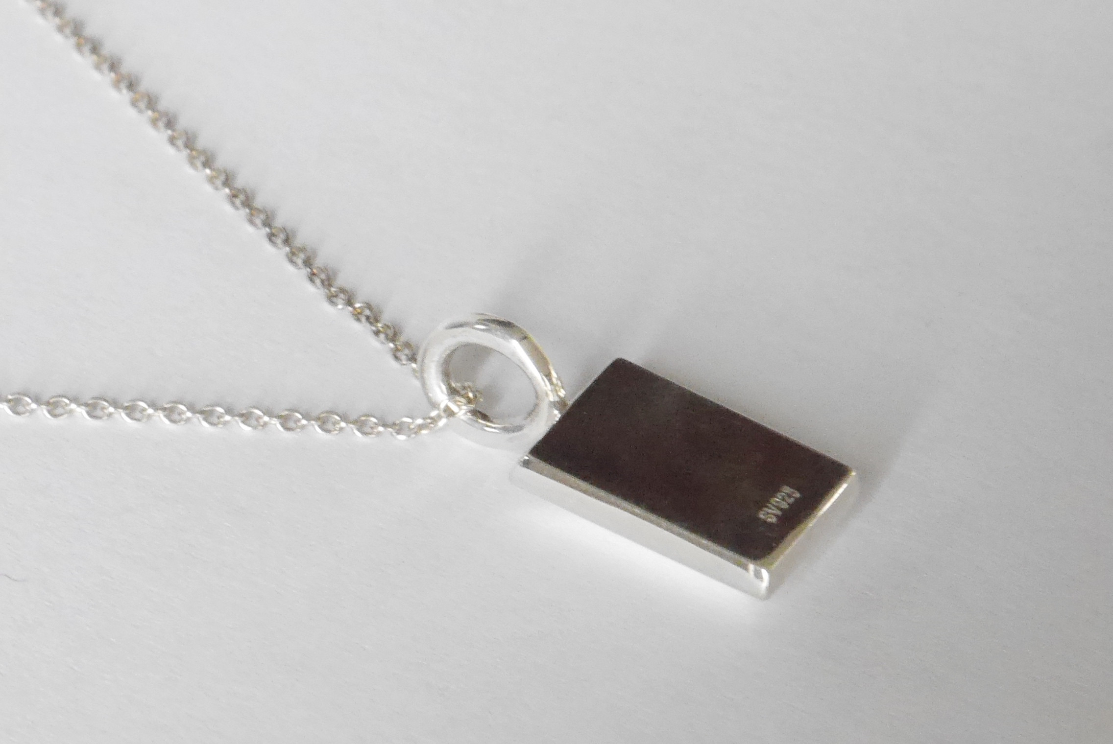 Rectangle necklace(sv)★長方形★スクエア★ネックレス
