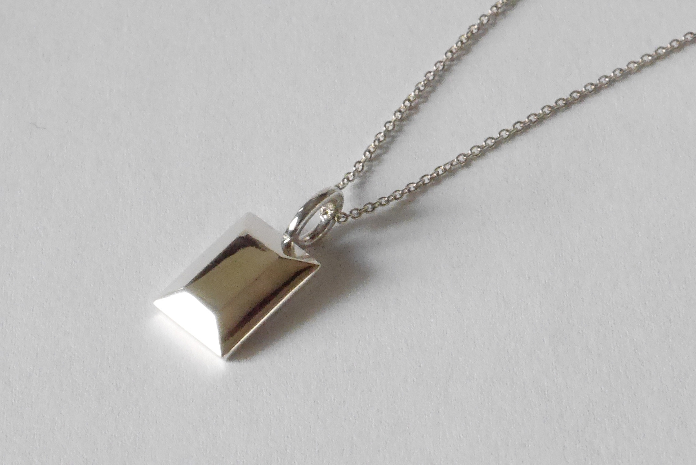 Rectangle necklace(sv)★長方形★スクエア★ネックレス