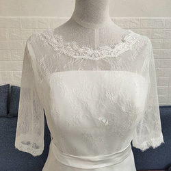 美容產品！白色派對禮服 柔軟薄紗中型洋裝 優雅純粹之美 第3張的照片