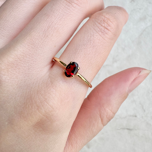 アンティーク　K18　ガーネットリング　サイズ約12号　18金　1月誕生石 楽天市場】ガーネット 指輪 ゴールド レディース リング 18金 1月