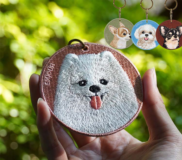 楽天市場】正規品 キーホルダー 犬 刺繍 ワッペン イヌ 犬柄