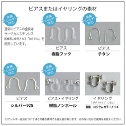 グリッド・ピアス（イヤリング）　#3Dpirint accessories 7枚目の画像