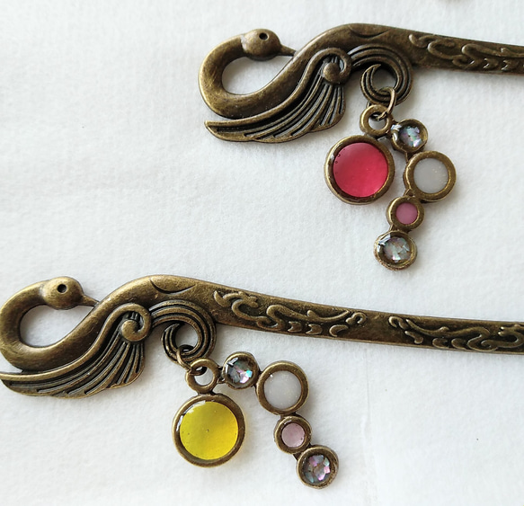 かんざし 鳥 細工 アンティーク