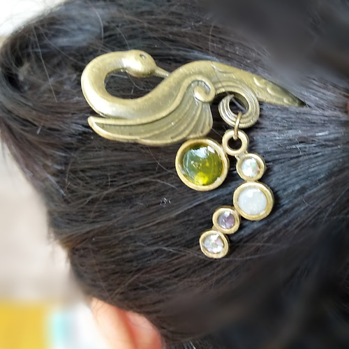 かんざし 鳥 細工 アンティーク