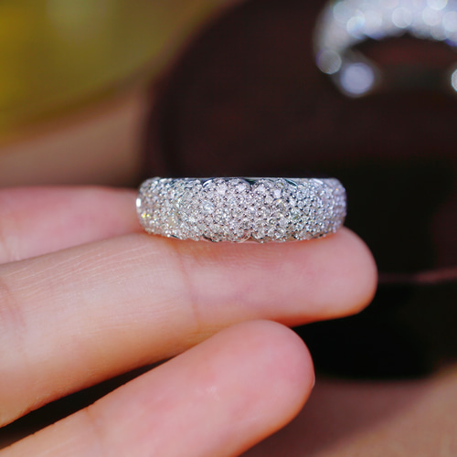 天然ダイヤモンドリング0.8ct k18 指輪・リング パール大好き(購入前に  