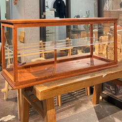 サイズオーダー可】カフェ什器｜木製ショーケース｜アクリルケース