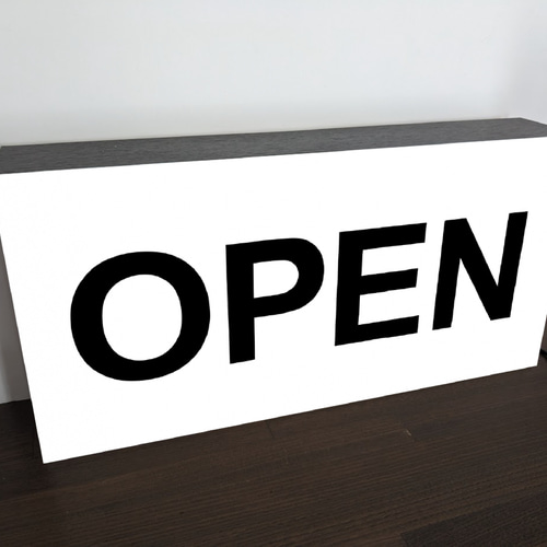 Lサイズ 文字変更無料】OPEN オープン 営業中 開店 ウェルカムボード