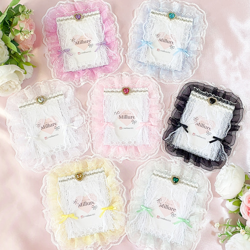 トレカケース/トレカデコ/硬質ケース/硬質ケースデコ/レース/フリル