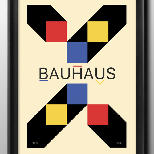 ポピー ポスター BAUHAUS ミッドセンチュリーアート