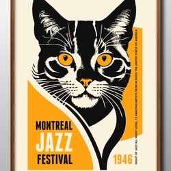 6848□ポスター アート 絵画『スタンラン 黒猫 ネコ』北欧 A3 イラスト