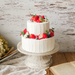 【受注制作】ベリーの クレイケーキ フェイクケーキ 4枚目の画像