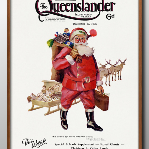 14044 ポスター 絵画 A3サイズ『サンタクロース クリスマス 14044 ポスター 絵画 A3サイズ『サンタクロース クリスマス