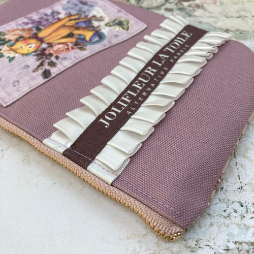 ジョリーフルール アリス柄 ファスナーポーチ ポーチ atelier☆sweet