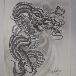 鉛筆画(手描き·額装込)  「黒い羽根」作品No 91 dafb050f4d03ace519937714465a04