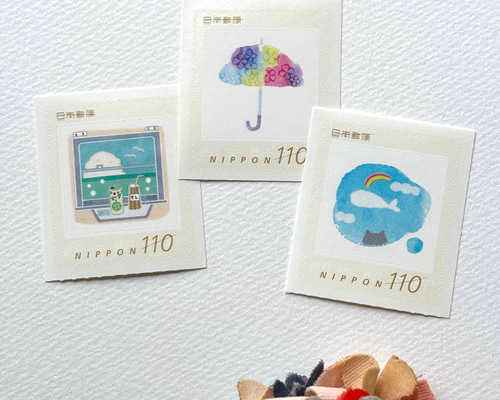 柄を選べる！110円切手3枚セット 封筒・便せん armeria 通販