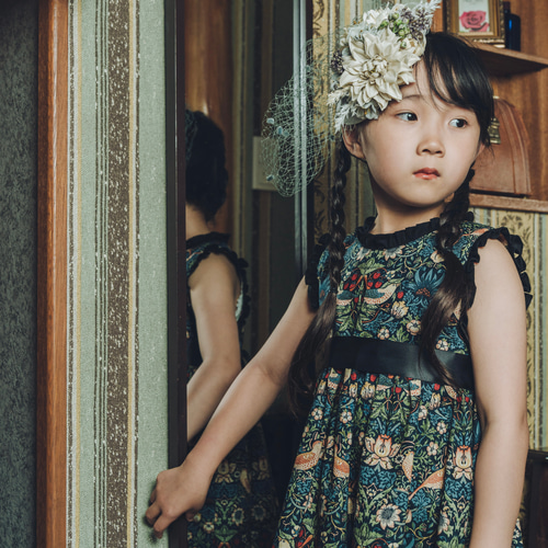 お得な2点セット》モリスで着飾るお揃い服/いちご泥棒柄/ペア