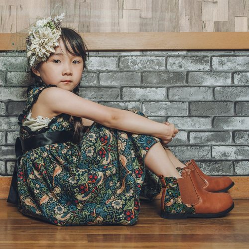 お得な2点セット》モリスで着飾るお揃い服/いちご泥棒柄/ペア