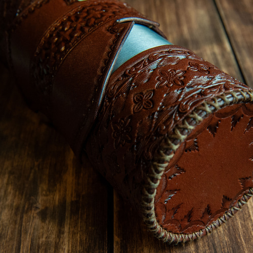 送料無料☆ガソリン携行缶＆レザーホルダー(Ver.Harley-Davidson All