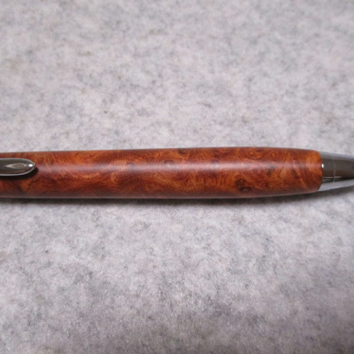 501超極上　本花梨　瘤杢　木軸シャーペン　ボールペン 本花梨瘤 瘤杢 キヌカオイル仕上げ 木軸ボールペン(シャープペンシル
