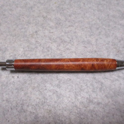 本花梨瘤 ブドウ杢 キヌカオイル仕上げ 木軸ボールペン(シャープ