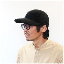 ボリュームを抑えた小粒シープボアのキャップ　～Small Grain Sheep Cap～ 10枚目の画像