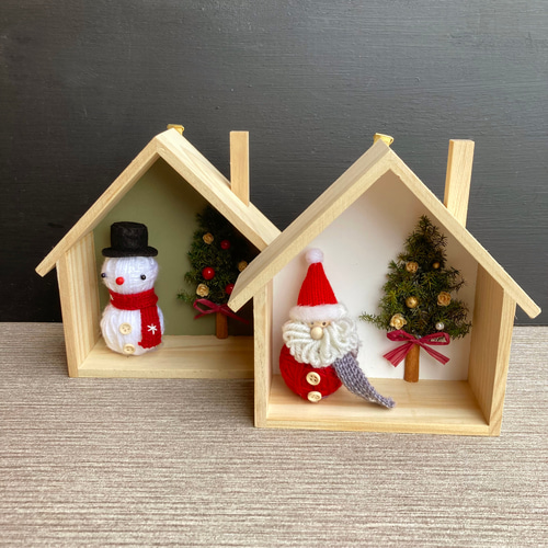 Yuki　クリスマス　サンタクロース　スノーマン　置物　セット bn-xiy-097-2set-3_8.jpg
